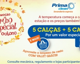 Prima Clean Lavanderia Express lança a promoção “Combo Especial de Outono”